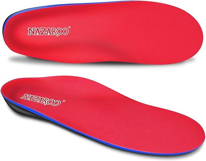 NAZAROO Shoe Insoles Arch Support Inserts Orthotic Insoles for Plantar Fasciitis