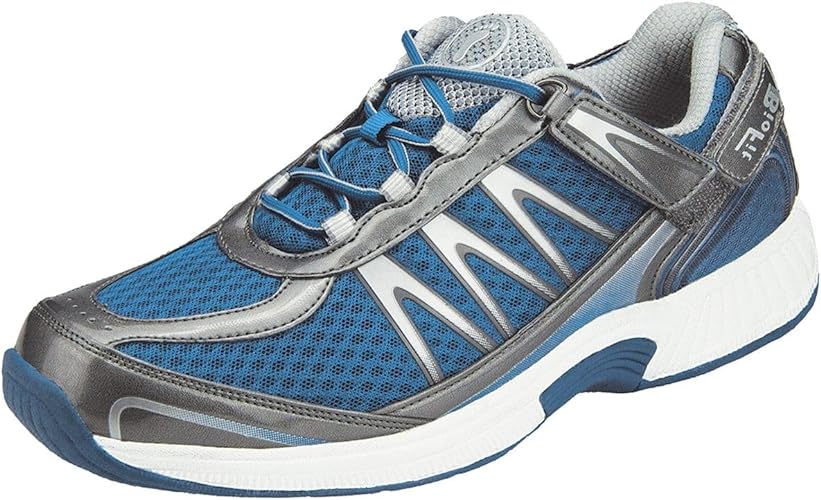 Orthofeet Men's Orthopedic Knit Sprint Tie-Less Sneakers